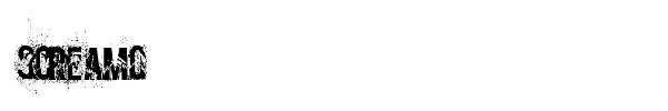 Screamo font