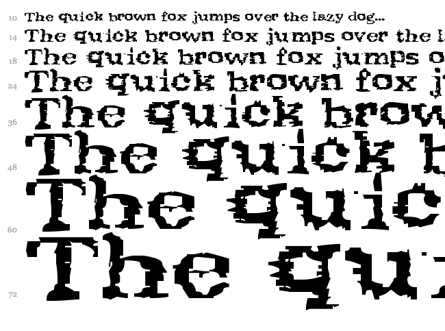 Scribs font waterfall