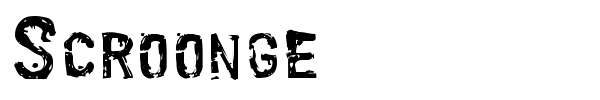 Scroonge font