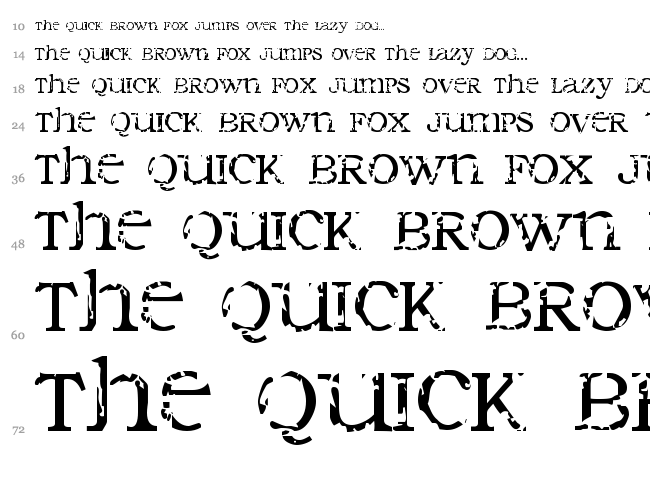 Seraphim font waterfall
