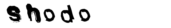 Shodo font