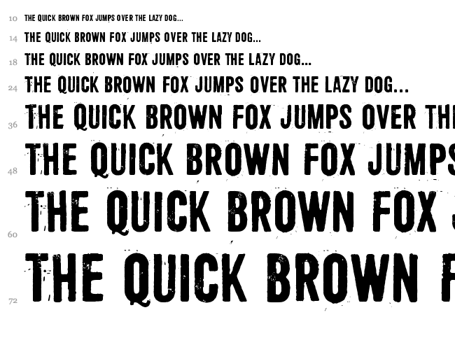 Shoemaker font waterfall