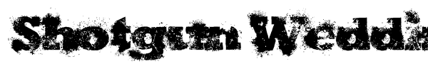 Shotgun Wedding font