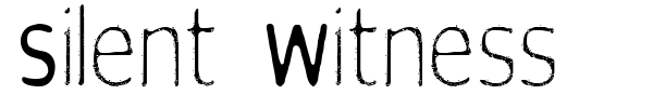 Silent Witness font