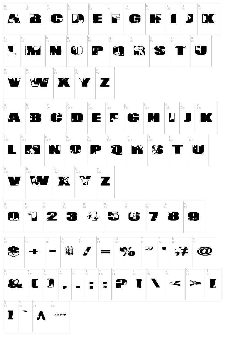 Singapore font map