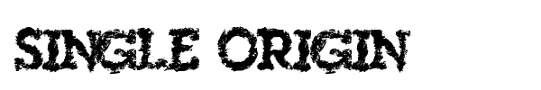 Single Origin font