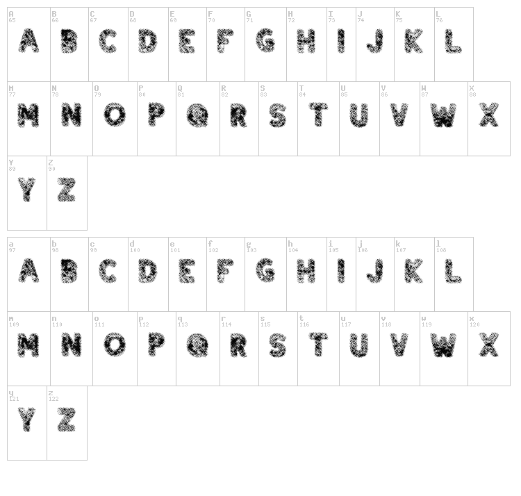 Six weeks ago font map