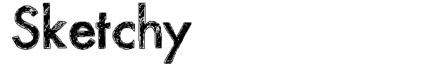 Sketchy font