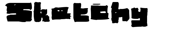 Sketchy font