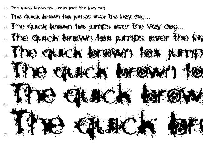 Skirules Sans font waterfall