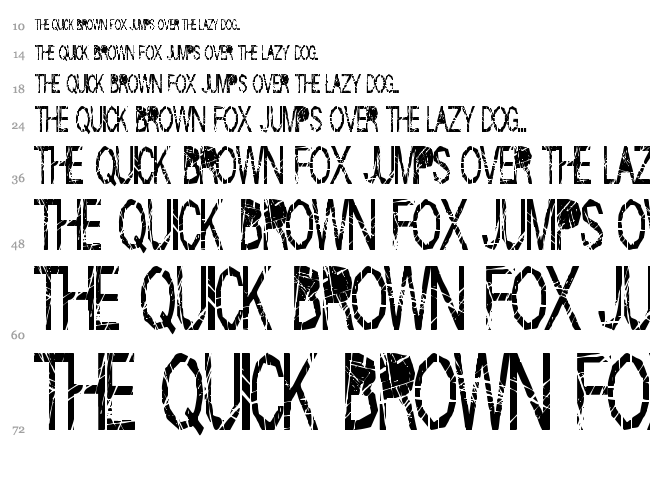 Skratch font waterfall
