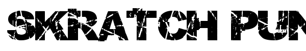 Skratch Punk font preview