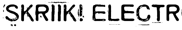 Skriik! Electro-mechanical machine font