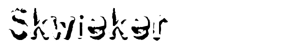 Skwieker font
