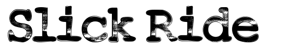 Slick Ride font