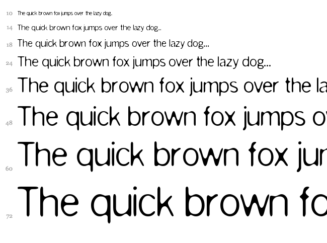 Slurry font waterfall