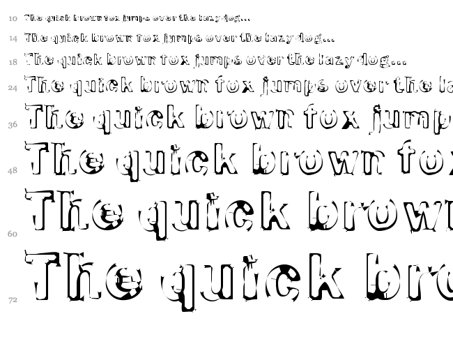 Smoke Disturbed font waterfall