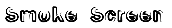 Smoke Screen font preview