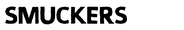Smuckers font