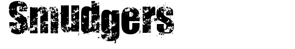 Smudgers font