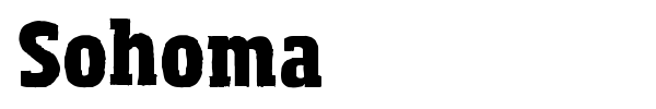 Sohoma font preview