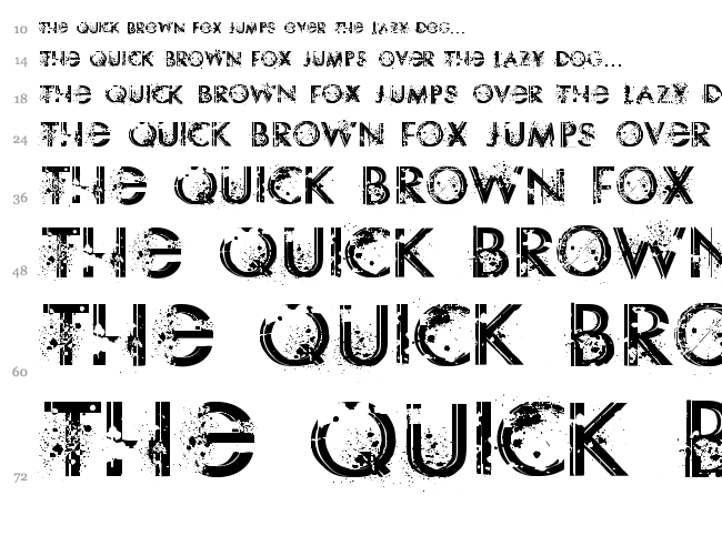 Something Dangerous font waterfall