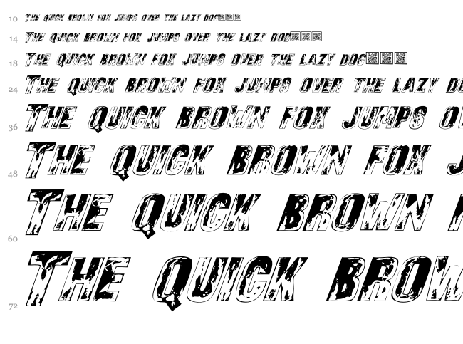 Sons of Noah font waterfall