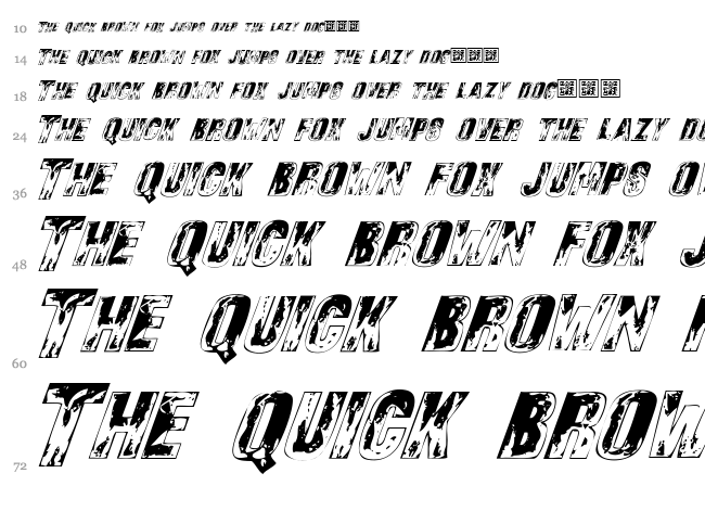 Sons of Noah font waterfall