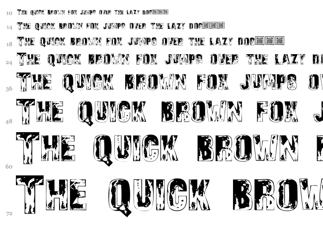 Sons of Noah font waterfall