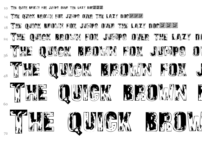 Sons of Noah font waterfall