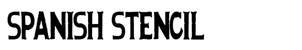 Spanish Stencil font