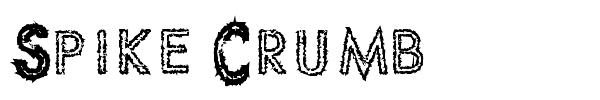 Spike Crumb font preview