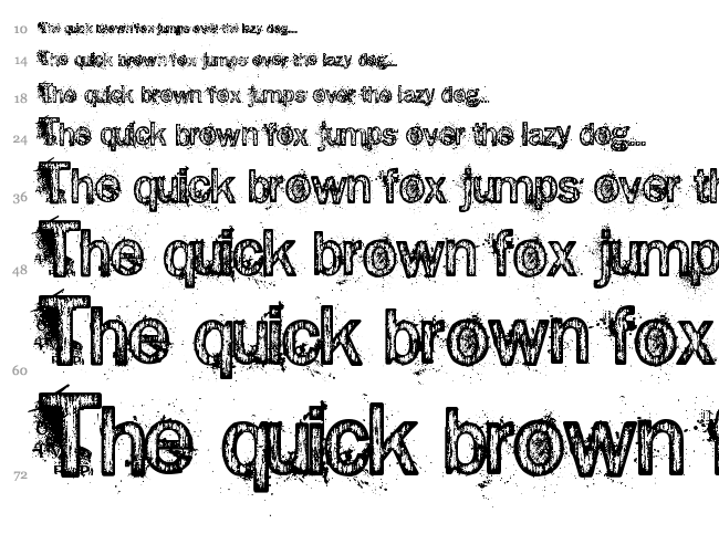 Splinter 2 font waterfall