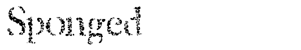 Sponged font