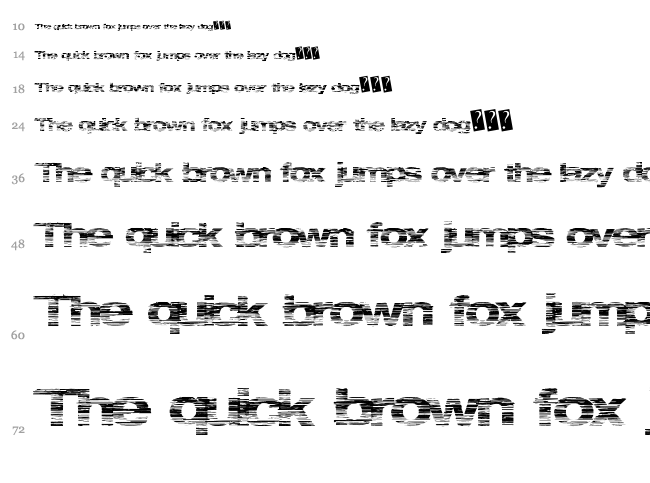 Spring Party font waterfall