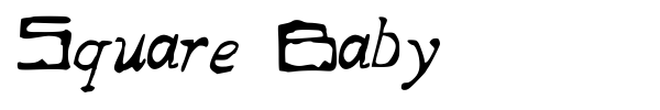 Square Baby font