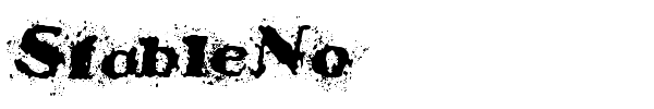 StableNo font
