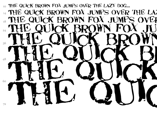 Stamp Act font waterfall