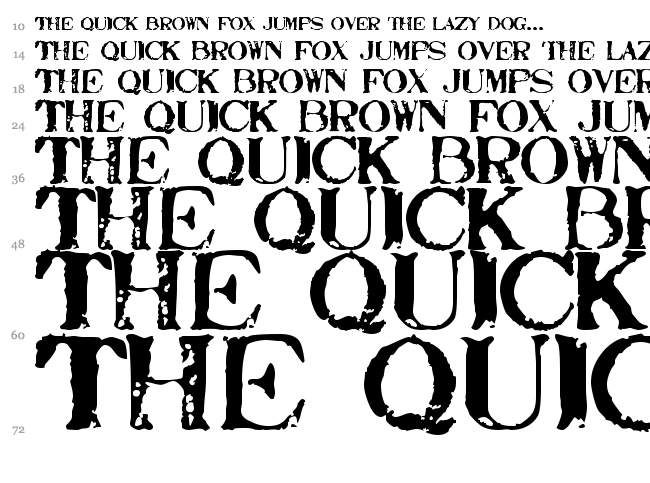 Stamp Act font waterfall