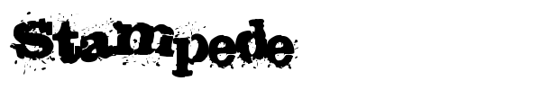 Stampede font