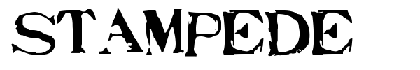 Stampede font