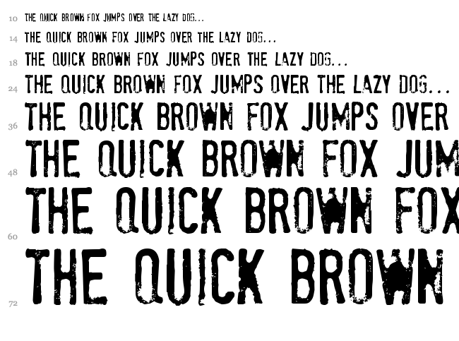 Stam Pete font waterfall