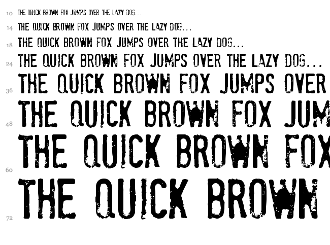 Stam Pete font waterfall