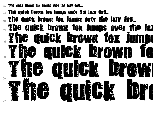 Stank font waterfall