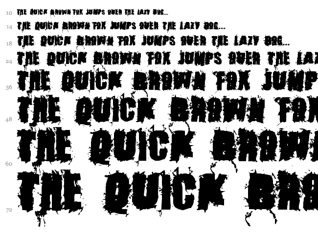 Stone Cold font waterfall