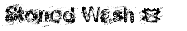 Stoned Wash 6 font
