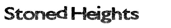 Stoned Heights font