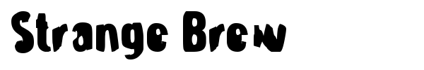 Strange Brew font