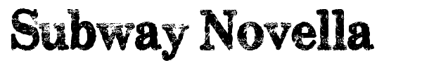 Subway Novella font