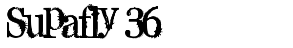 Supafly 36 font